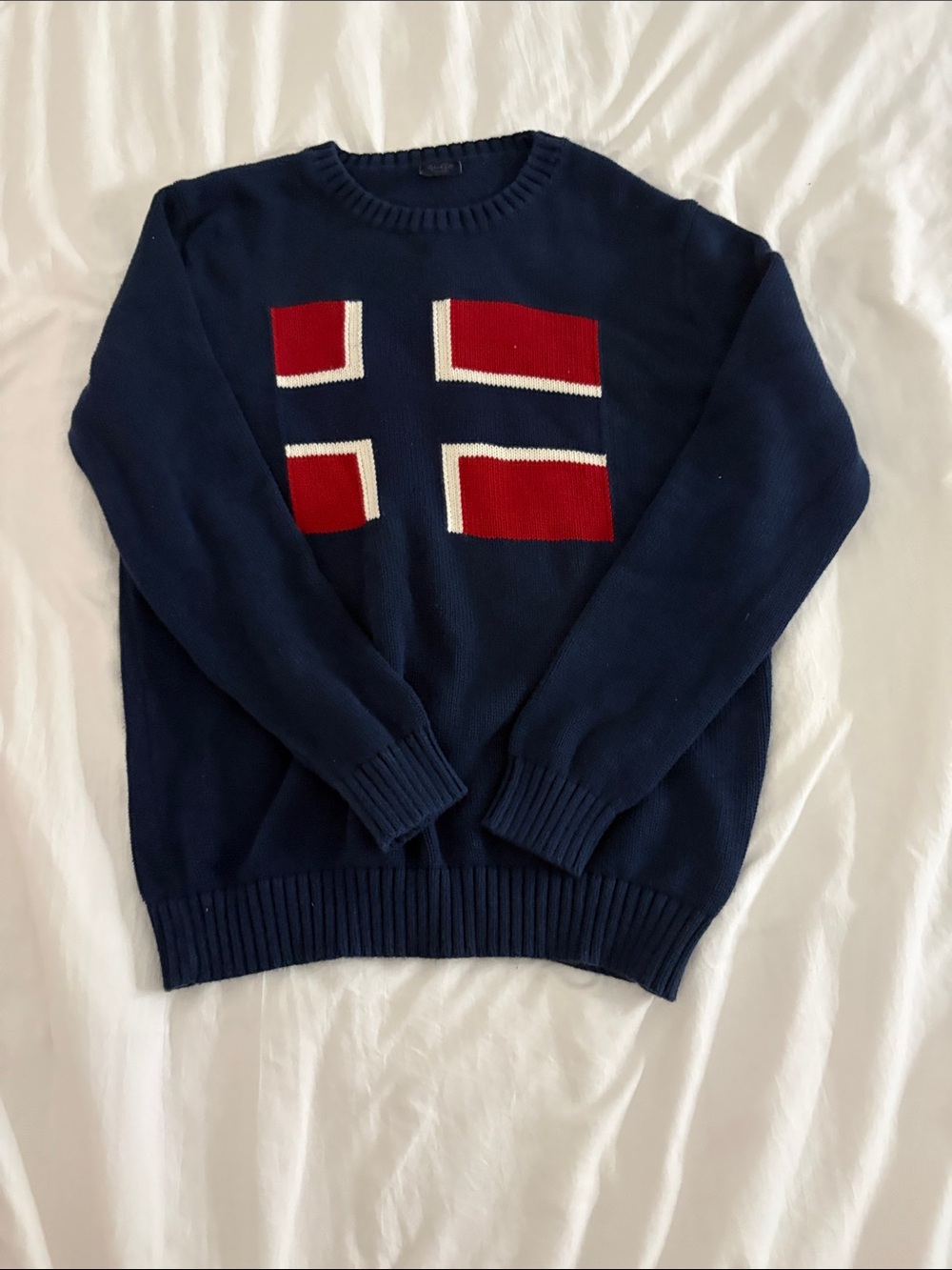 Brandy Melville Navy Crewneck Sweater 100%. Cotton